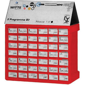 2023G - ESPOSITORI DI VENDITA CON BITS ATTACCO 1/4" DIN 3126 WITTE-CENTER - Orig. Witte