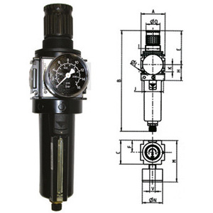 3463GZ - FILTRO-RIDUTTORE IN GRUPPO PER ARIA COMPRESSA "VARIOBLOC" - Orig. Ewo
