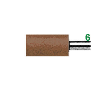 7870G - MOLE ABRASIVE CON SUPPORTO IN GOMMA DURA - Orig. Erzett